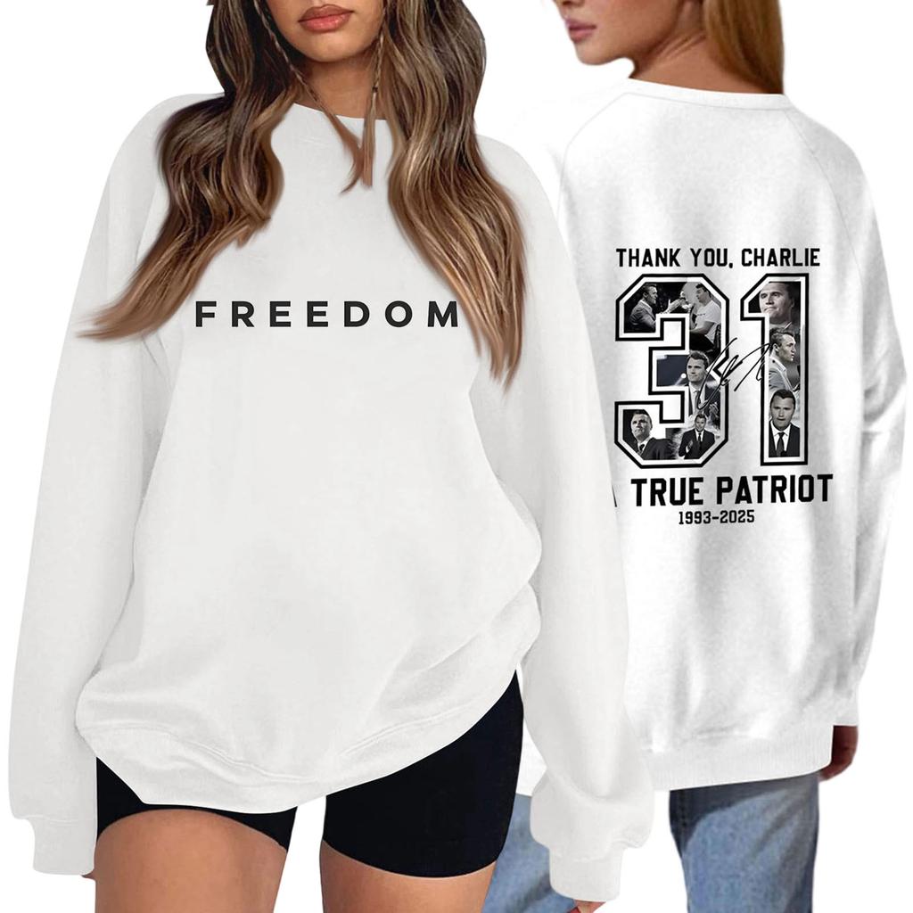 Womens Fashion Tops Casual Crewneck Striped Long Sleeve Loose Pullover Shirts