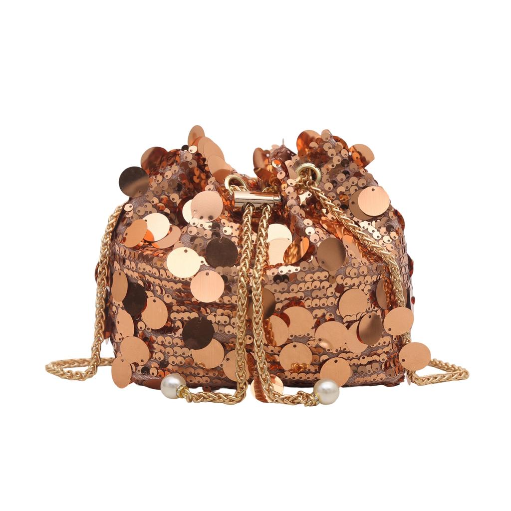 Women's Commuter Handbag -Large Capacity Multi Clip Sequins Soft Durable Crossbody Bag Casual Fashion Chic Premium Feeling Bag