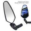 Bike Mirror 360 Degree Rotation Enlarged Convex Mirror Adjustable Foldable Rearview Mirror for Bicycles Motorcycles