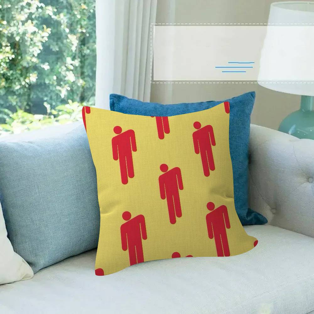 Singer Billie Eilish album Pillowcase toon Gift Cushion Cover Bedroom Home Sofa Chair Seat Decor pillow case