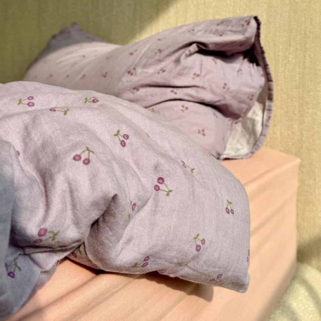 Live Broadcast Explosion Class A Maternal And Infant Grade Cotton Pure Cotton Double-Layer Yarn 4-Pcs Set Student Children'S Dormitory 3Pc Quilt Cover