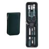 6-Piece Nail Clipper and File Set with Leather Case - Manicure Gift Kit