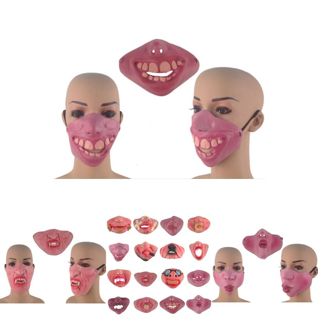 Hilarious Halloween Half Face Mask With Comical Pig Nose For Costume Fun