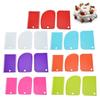 Three-Piece Plastic Cake and Dough Scraper Set