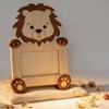 Photo Display Rack Cartoon Animal Shape Frame Cute Handmade Pet Keepsake Frame 2D Wooden Photo Frame Desktop Display