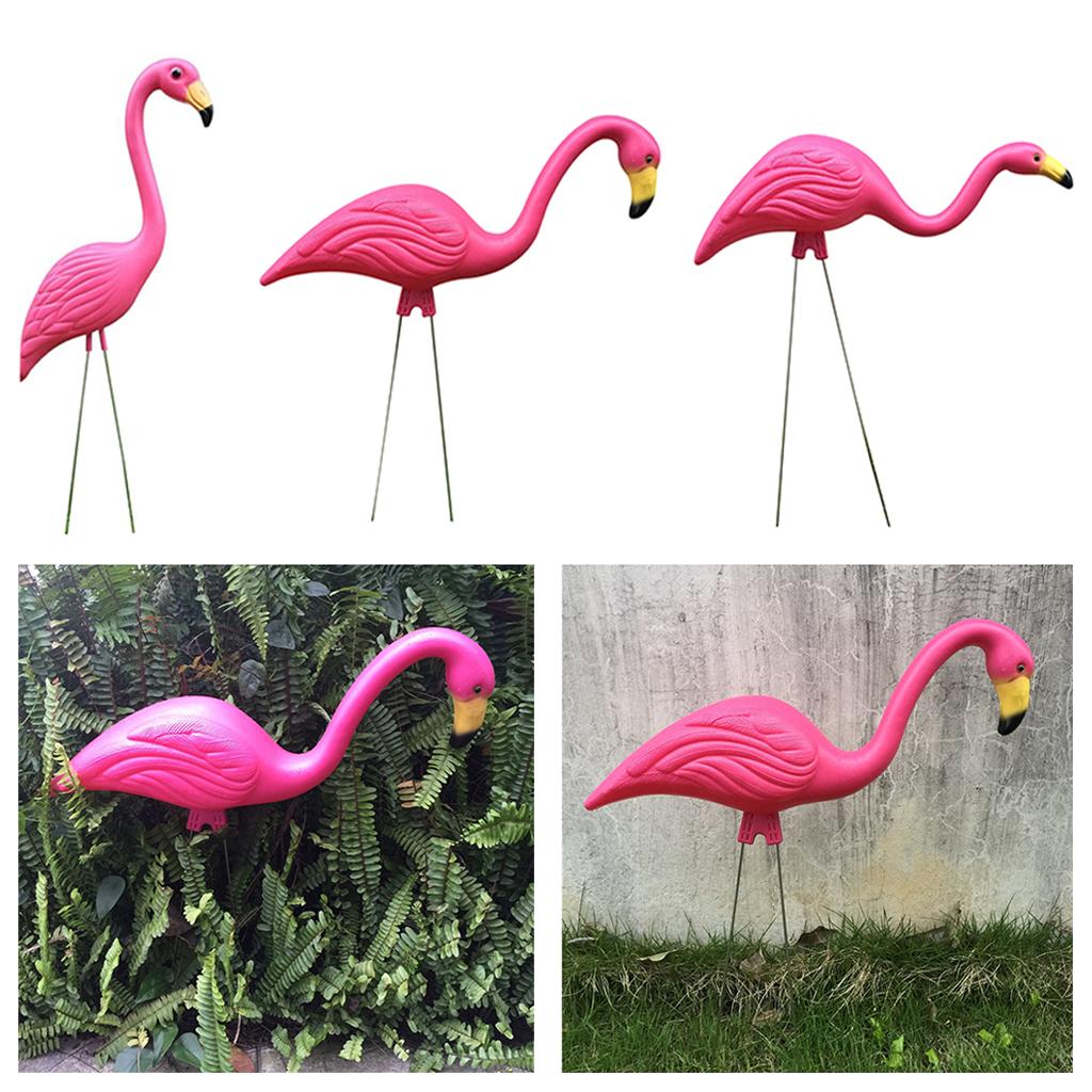 Various Lawn Ornament Pink Flamingo Ture to Nature Plastic Garden Animals Grassland Decoration Home Party Wedding Decor