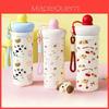 Style Insulated Travel Mug With Straw And Carry Rope For Office And Outdoor Use