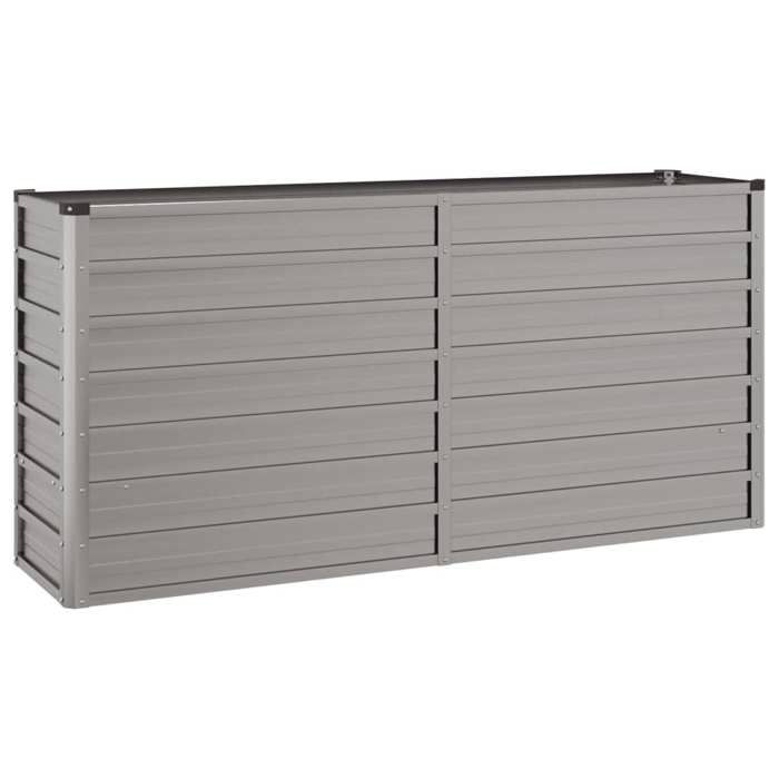 VidaXL Lit Surélevé de Jardin Jardinière Support pour Plantes Bac à Fleurs Pot de Fleurs Balcon Patio Extérieur Rouillé 151953