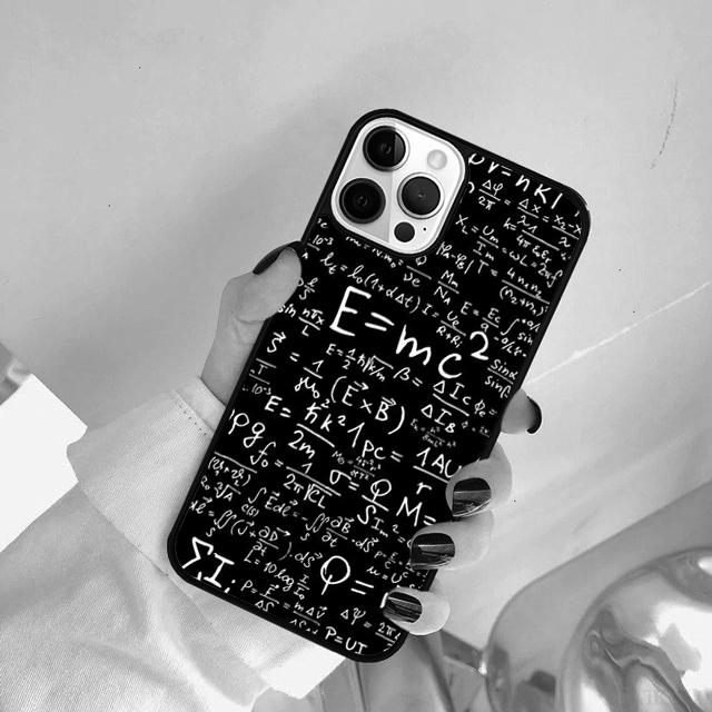 E mc2 Formula Math Funny Science Phone Case For iPhone 17 Air 15 Pro MAX 16 Plus 14 11 12 13