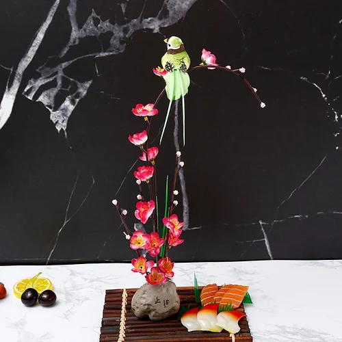 Sushi dishes sashimi platter plate decoration flowers mood plate decoration small ornaments creative embellishment flowers