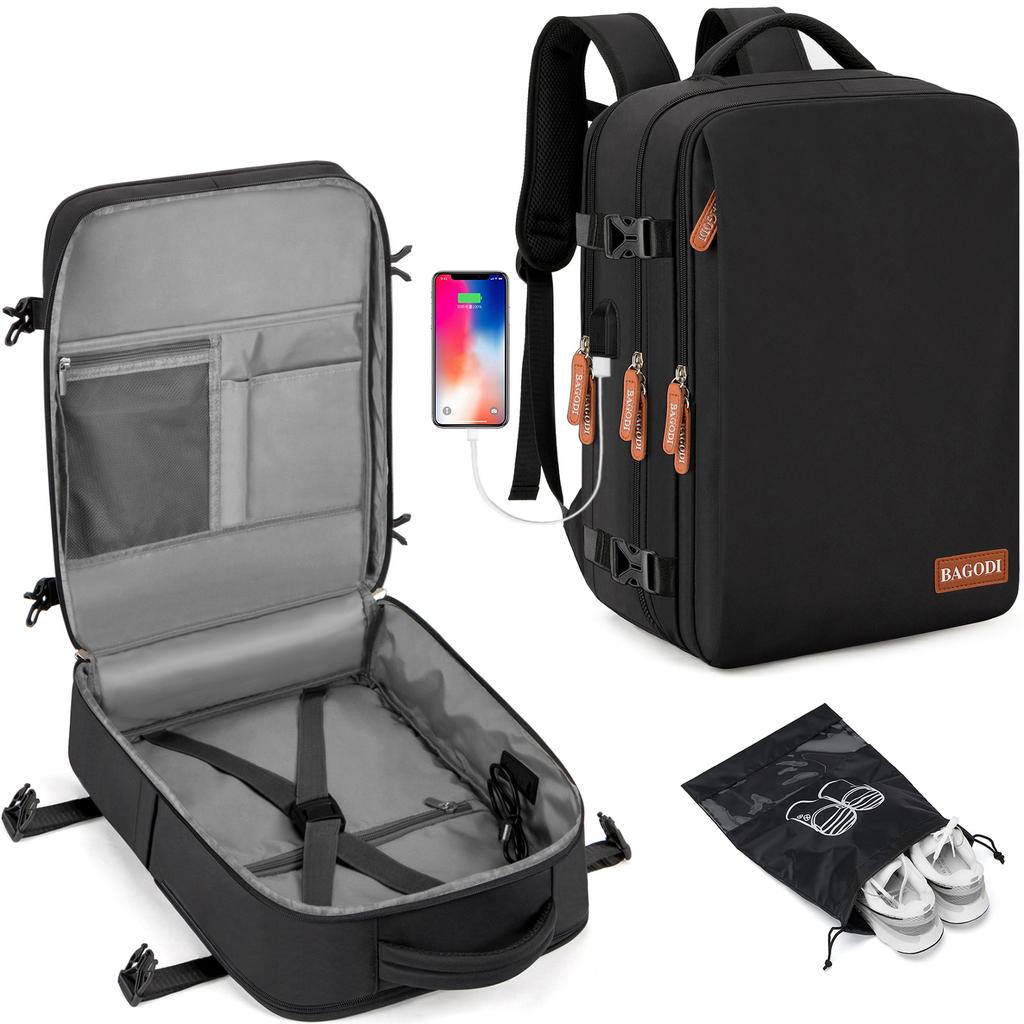 Large Capacity Travel Backpack for Men and Women with USB Charging Port and Separable… More