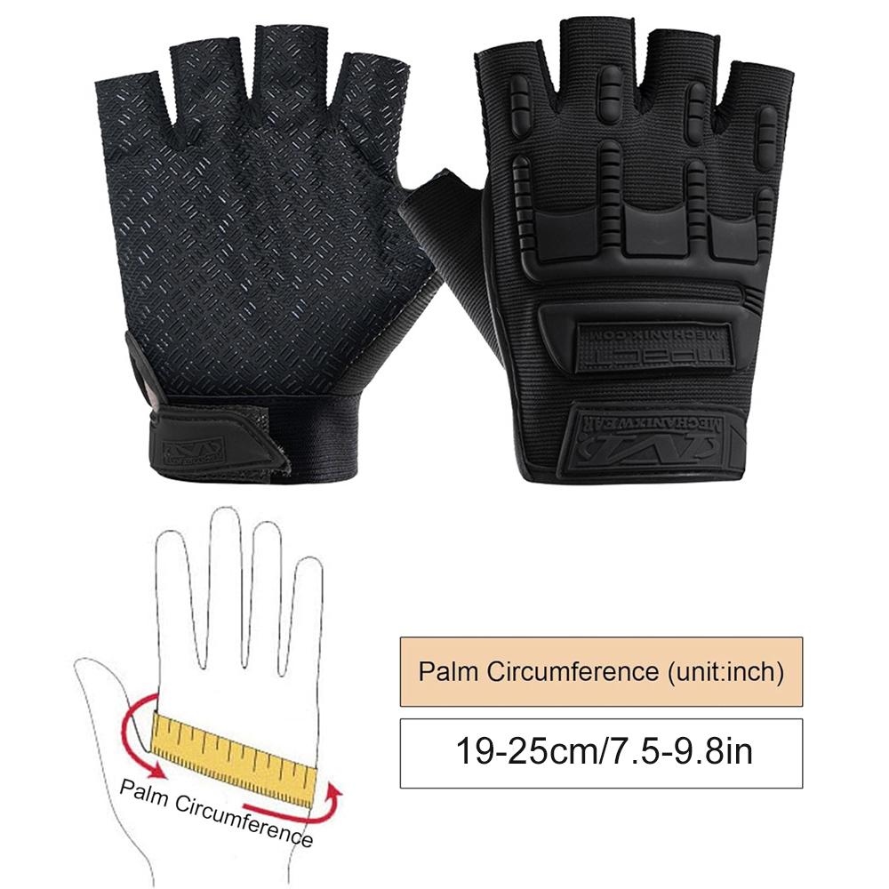 1Pair Fingerless Tactical Gloves – Half Finger Gloves For Cycling & Outdoor Sports – Breathable & Lightweight For Men & Women