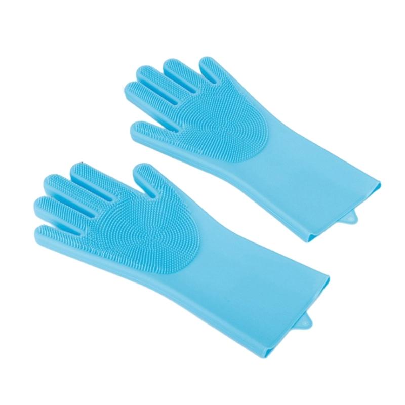 

Перчатки для груминга питомцев, чистящие, для мытья собак и кошек с шампунем, скребок, практичный очиститель, силиконовые перчатки для удаления шерсти 1 синий