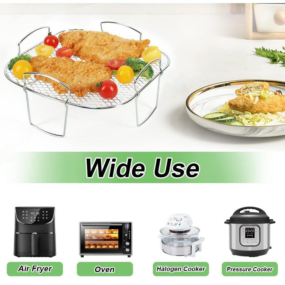 Enjoy Crispy and Delicious Results Every Time with This Easy To Clean Air Fryer Rack Enhance Your Cooking Experience