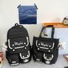 College Cute Large Capacity Middle and High School Students Computer School Bag Casual Versatile Backpack Commuting Sweet Makeup Bag