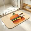 hamburger Floor Mat Bedroom Carpet, Bathroom Foot Mat, Doormat, Non-Slip Absorbent Multi-Use