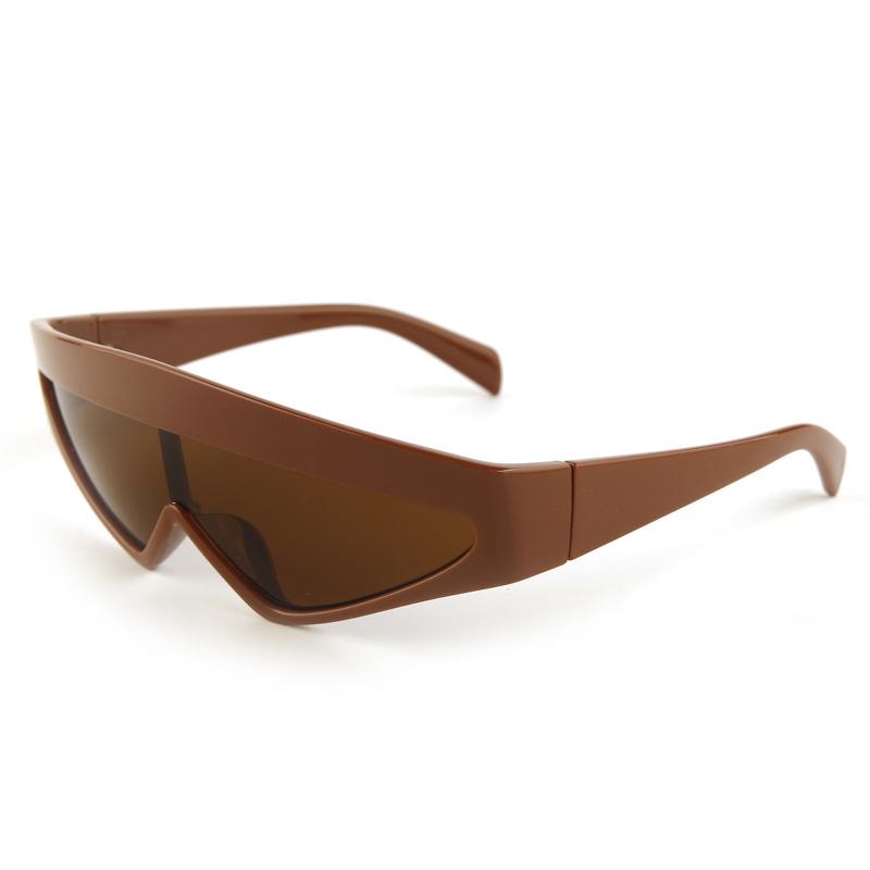 European and American integrated lenses triangular sunglasses men's UV protection sunglasses tide South East Asia