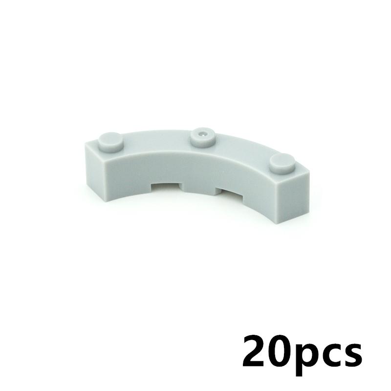 

Non-Toxic Building Blocks 48092 4X4 Curved Brick With 3 Studs For Building Blocks Parts Diy Educational Bricks Bulk Model Gift Toys
