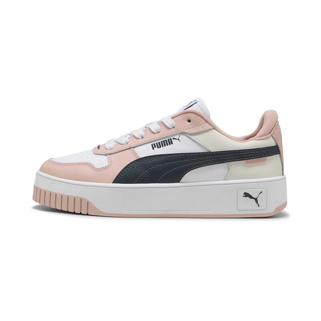 Puma Carina Street Comfortable Versatile Shock Absorption Low-Top Sneakers Women sneakers White Pink 389390-45