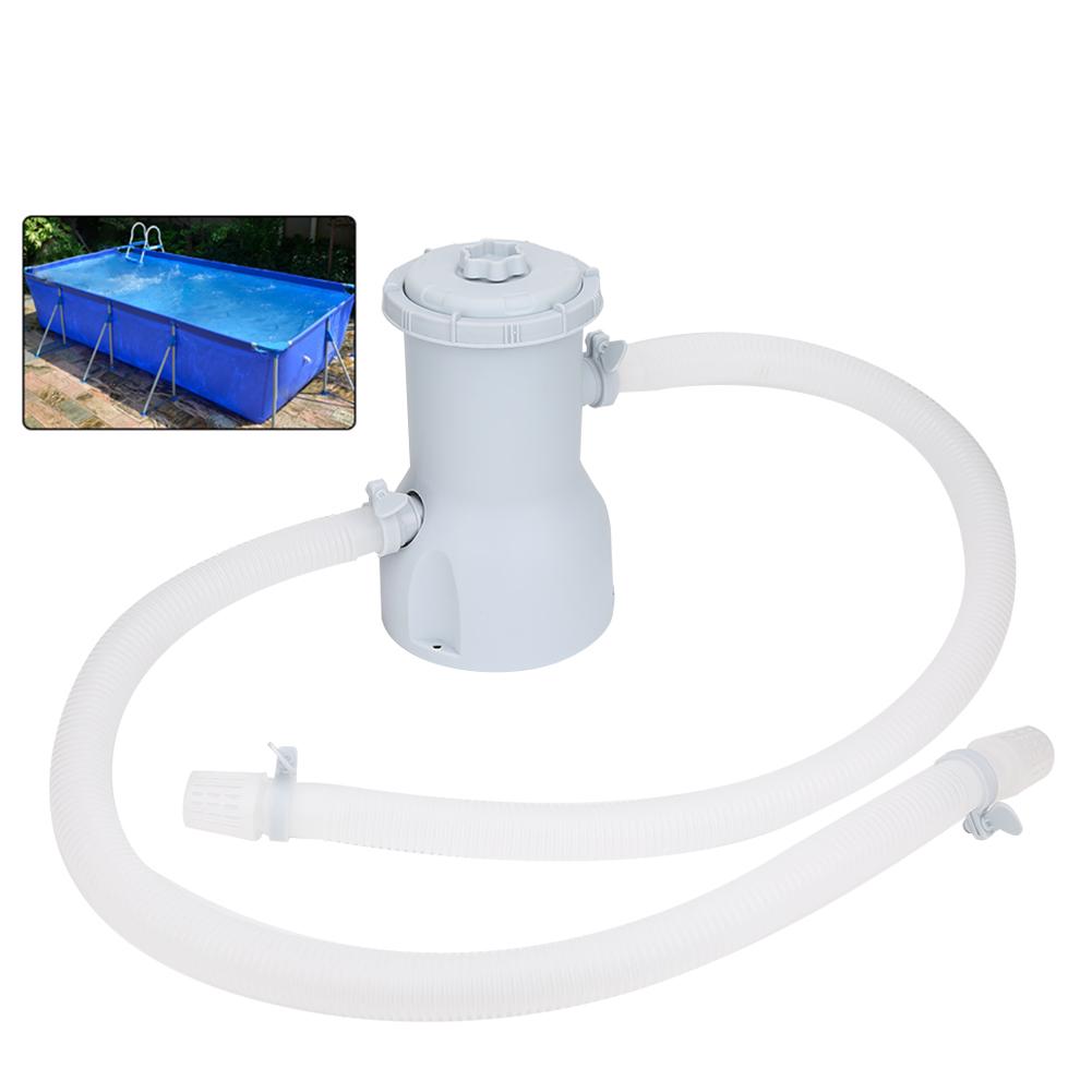 Elektrische Filterpumpe Schwimmbad Filterpumpe Wasserreiniger für Außenpool Teich