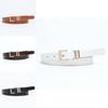 Elegant Pu Leather Womens Belt With Alloy Buckle Versatile And Simple Design For Dresses And Jeans