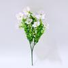 Artificial Flowers for Outdoors UV Resistant Mixed Bundles Fake Wildflower Bouquet Realistic Spring Planter Filler for Hanging Baskets Porch Patio