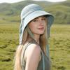 Breathable Weaving Fisherman Hat Foldable Beach Hat Korean Bucket Hat  Women