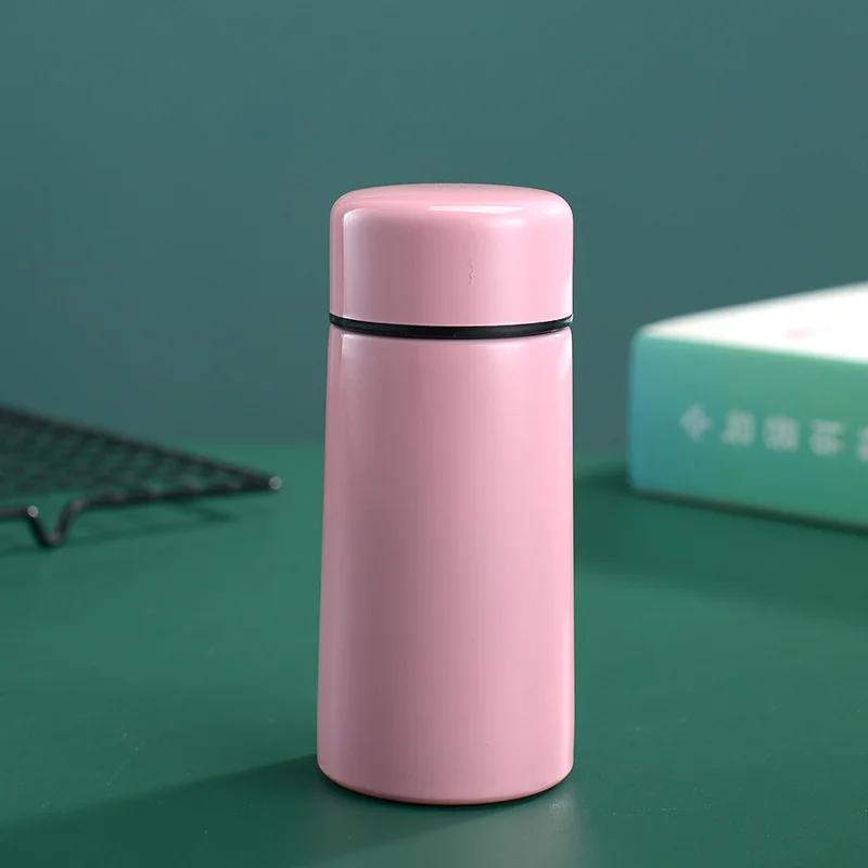 260/280ml Mini Pocket Thermos 304 Stainless Steel Vacuum Flask Small Portable Leakproof Insulated Water Bottle For Purse Bag