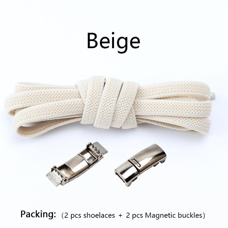 1 Pair No tie Shoelaces Magnetic Lock Elastic Shoe Laces For Kids and Adult Sneakers for Shoelace Flat Rubber Bands Shoestrings