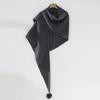 Women's 100% Cashmere Triangle Scarf - Versatile, Warm, Solid Color for Autumn & Winter