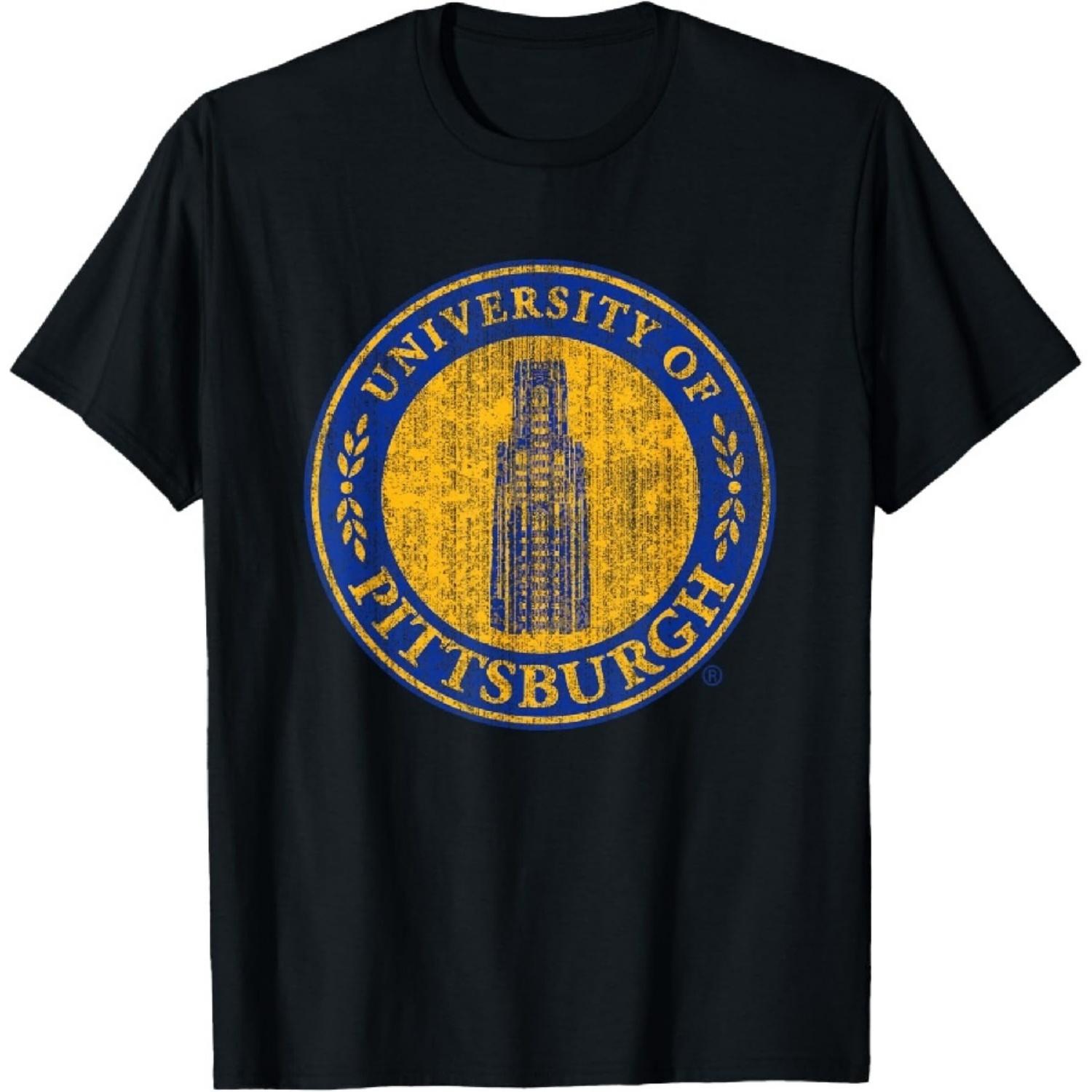 

Pittsburgh Panthers Distressed Crest Officially Licensed T-Shirt XXXXXL чорний