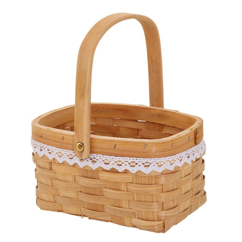 March 8th Women's Day Handmade Woven Flower Basket
