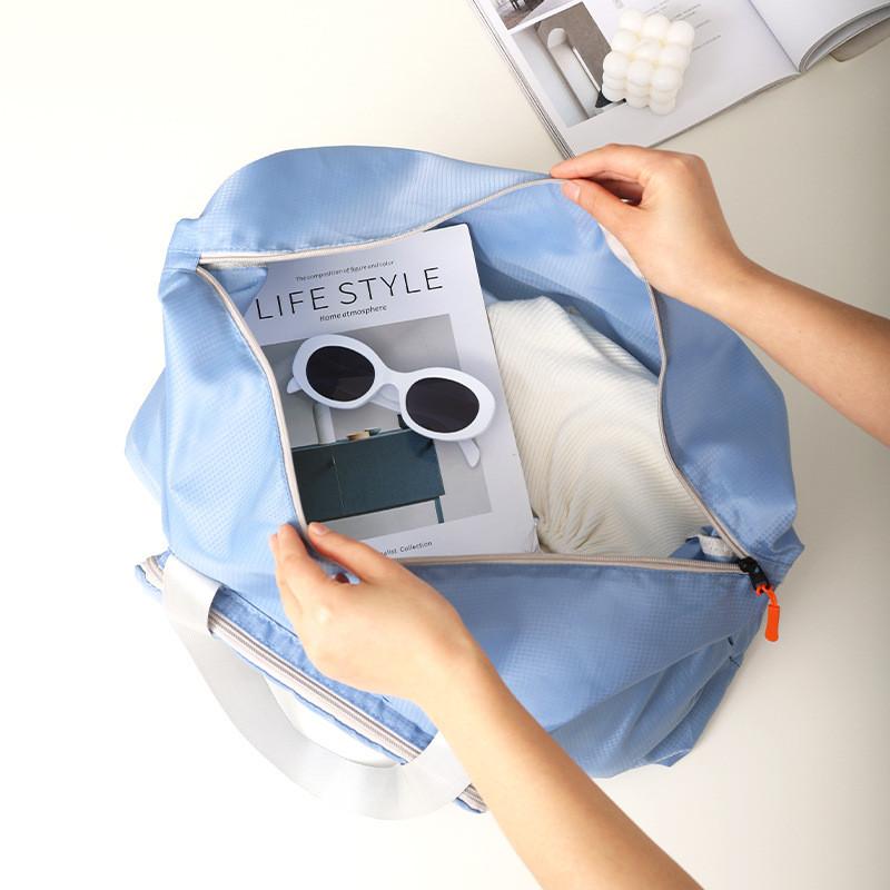Travel Bag Folding Large Capacity Waterproof Polyester Travel Organizer For Short Trips And Storage