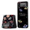 Etui na telefon komórkowy dla Samsunga Galaxy Z Flip3 5G Flip4 Czarne Coque Z Flip 3 Twarde PC Luksusowe Etui Zflip3 Funda Wzór Gwiaździste Niebo