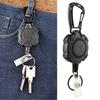 Portachiavi Retrattile Heavy Duty Portachiavi Antifurto con Moschettone Lunghezza Estensibile 31'' Porta Badge Retrattile