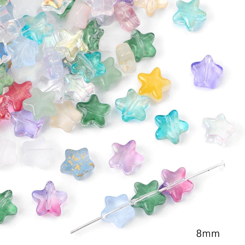 20 ks skleněných korálků skořápka květinové geometrické kouzlo pro DIY náhrdelník náramek náušnice příslušenství pro výrobu šperků