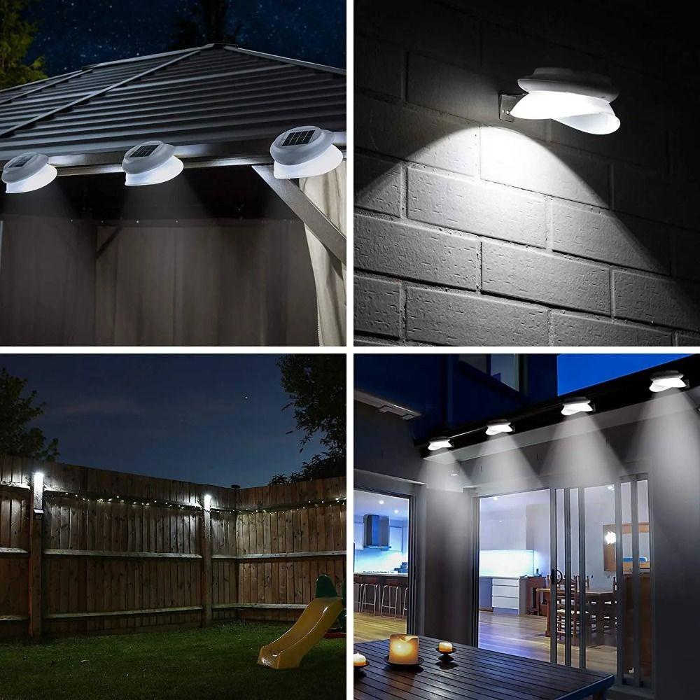 Energy Saving Solar Fence Lights Super Bright LED Wall Light  Stairs Corridor Lighting