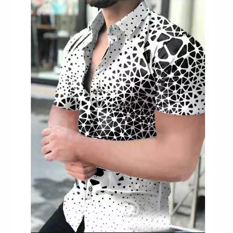 Stylish Floral Print Short Sleeve Shirt, Casual Summer Top for Men