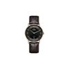 RADO Radar DiaMaster Thinline Automatic Series Automatic Mechanical Movement 50 Swiss Watch 41mm Black Dial Ceramic Case Leather Strap R14068176