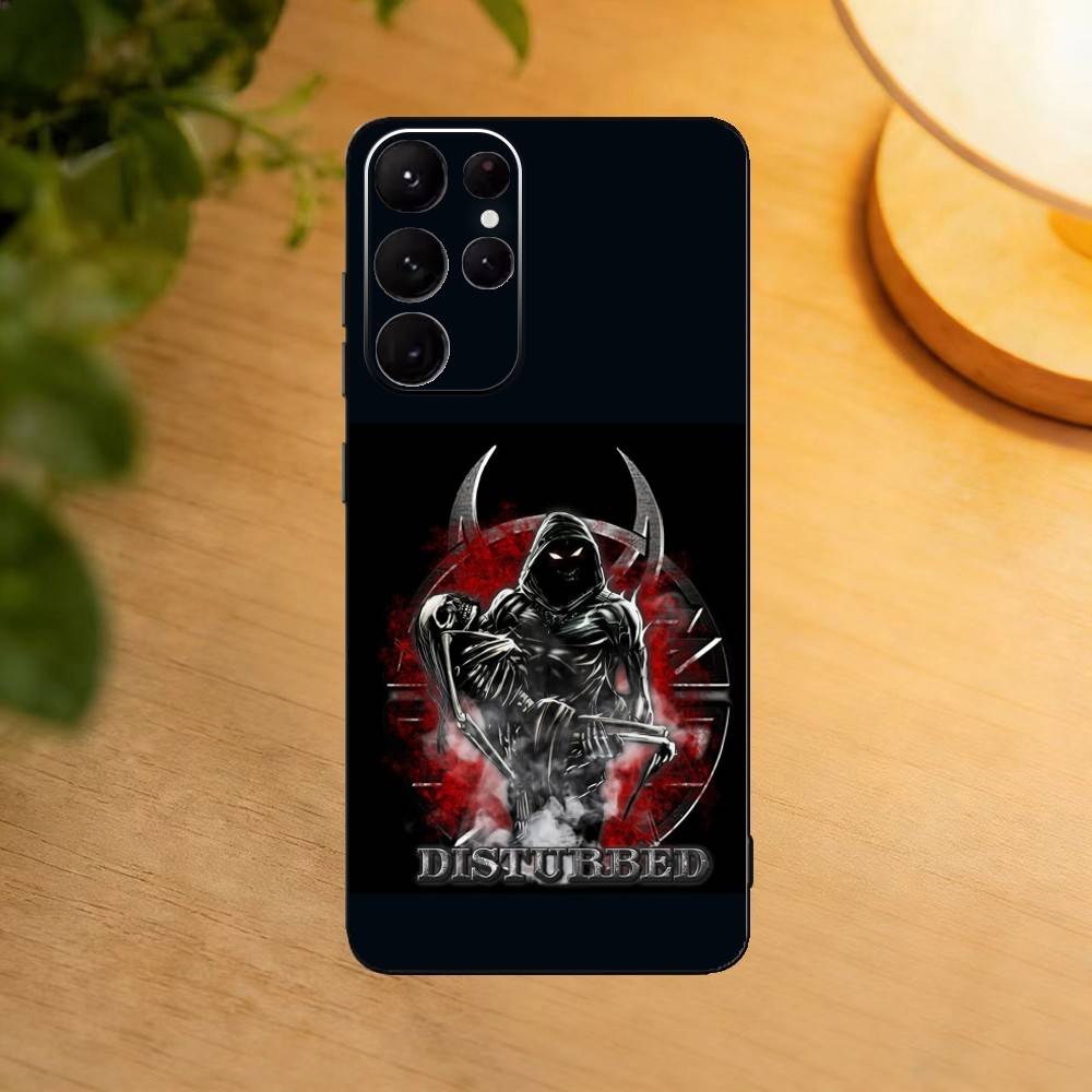 D-Disturbed Band Believe Phone Case For Samsung S25,24,23,22,30,21,10,9,Ultra,Plus,Lite Soft Black Case