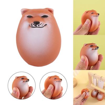 Squeeze Fidgets Toy TPR Stretchy ShibaInu Dog Stress Toy Model Figure Party Favor Pressure Release Toy ADD Children Gift