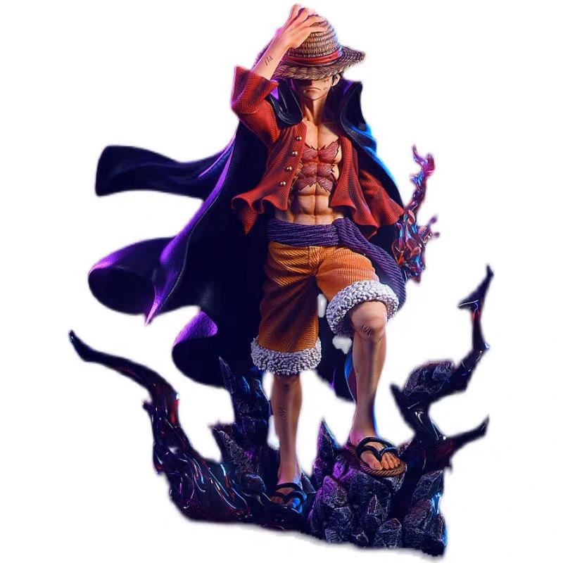 New One Piece Anime Figure Luffy Four Emperors Monkey D. Luffy Action Figurine 25cm PVC Collectible Model Doll Toys