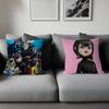 H-Hotel T-Transylvania Anime Cartoon Office Cushion Pillowcase Car Cushion Cover45X45CM Lumbar Pillowcase Sofa Pillowcover