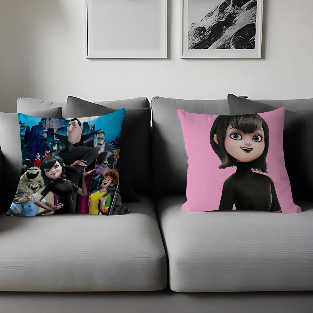H-Hotel T-Transylvania Anime Cartoon Office Cushion Pillowcase Car Cushion Cover45X45CM Lumbar Pillowcase Sofa Pillowcover