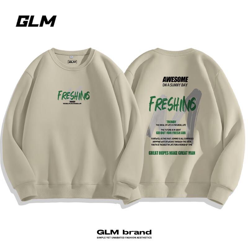 

GLM Men s 2025 Autumn Geometric Print Crew Neck Sweatshirt 2XL