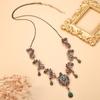 Bohemia Ethnic Style Necklace Vintage Forehead Chain Fashion Tibetan Tassel Necklace  Wedding