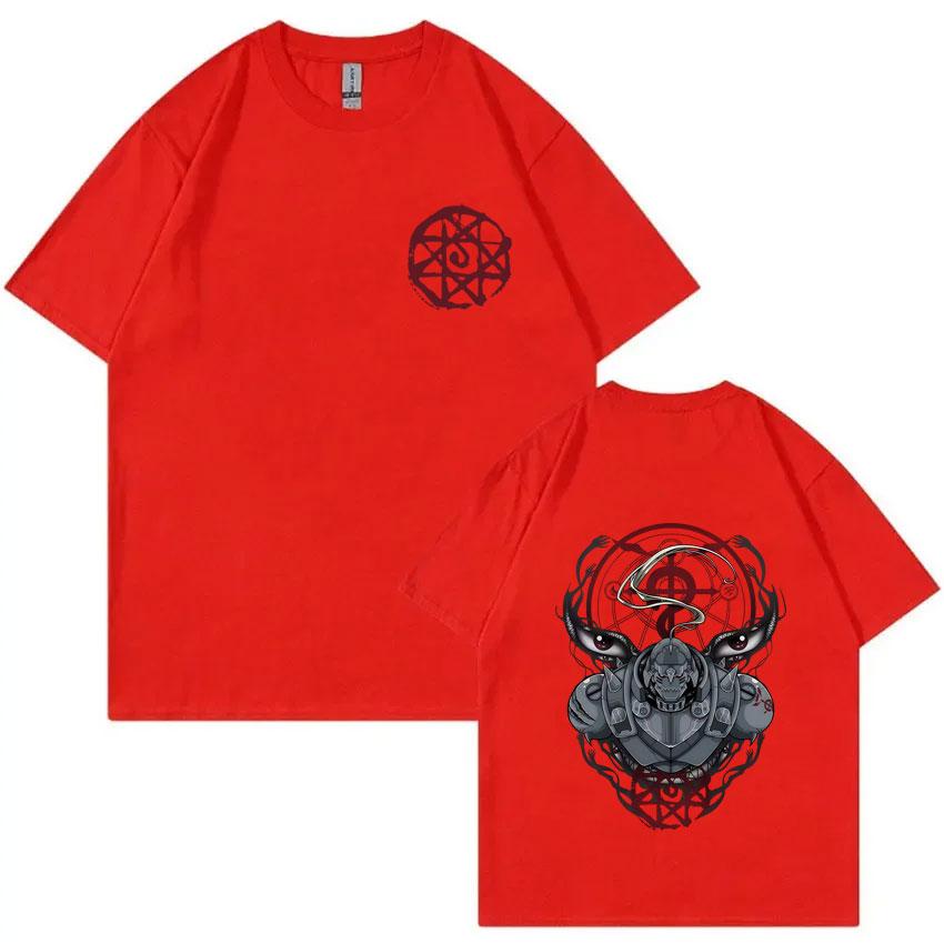 

Anime Fullmetal Alchemist Alphonse Elric Graphic Tshirt Unisex Women Unisexga Oversized T Shirts Male High Quality Soft Cotton Tees S
