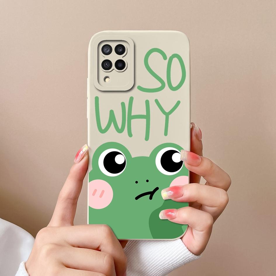 Telefonabdeckung Neu für Samsung M12 A02 A03 Core A04 A10 A13 A14 A20S Hülle Niedliches Kaninchen Matt Weiche Flüssigkeit Silikon Displayschutzhülle für Samsung Capas