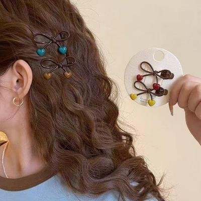 2025 High-End Bow Hair Clip for Women & Babies - Stylish Forehead and Side Bangs Duckbill Accessory