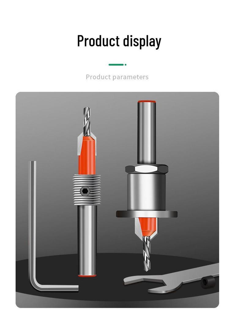 Countersink Drill Bit Depth Stop for Woodworking and Screw Holes